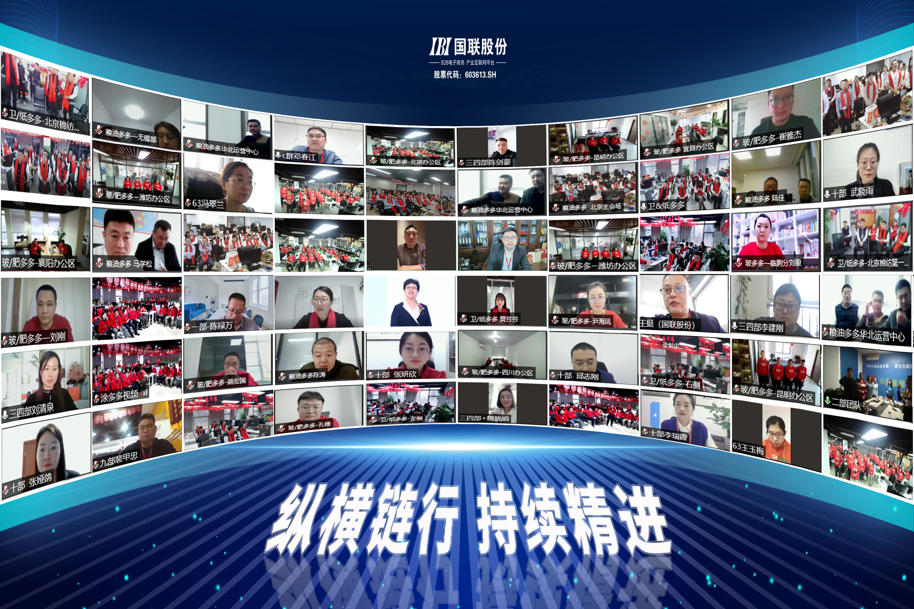 纵横链行，持续精进&mdash;&mdash;国联股份壬寅开年大会线上召开